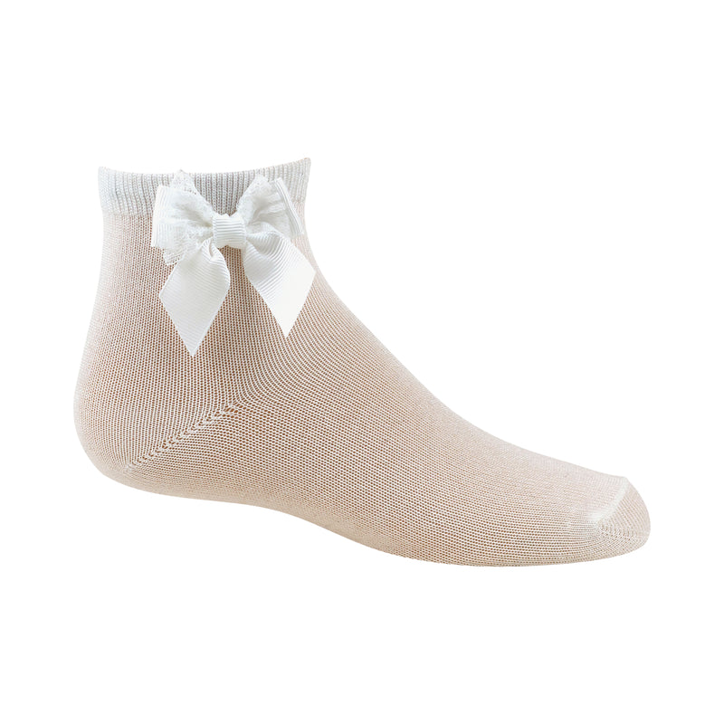 1005 ZUBII DOUBLE BOW ANKLE SOCKS