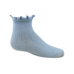 1026 ZUBII LACE TRIM TEXTURE ANKLE SOCK