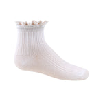 1026 ZUBII LACE TRIM TEXTURE ANKLE SOCK