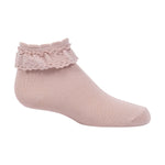 1216 ZUBII CROCHET RUFFLE ANKLE SOCK