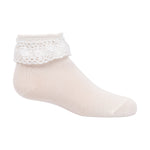 1216 ZUBII CROCHET RUFFLE ANKLE SOCK