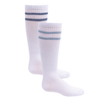 1258 ZUBII STRIPE 2PK KNEE SOCK