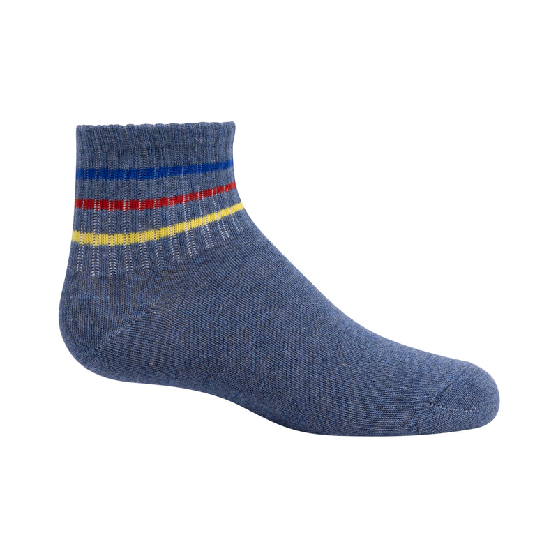 1266 ZUBII THIN COLORFUL STRIPES ANKLE SOCK