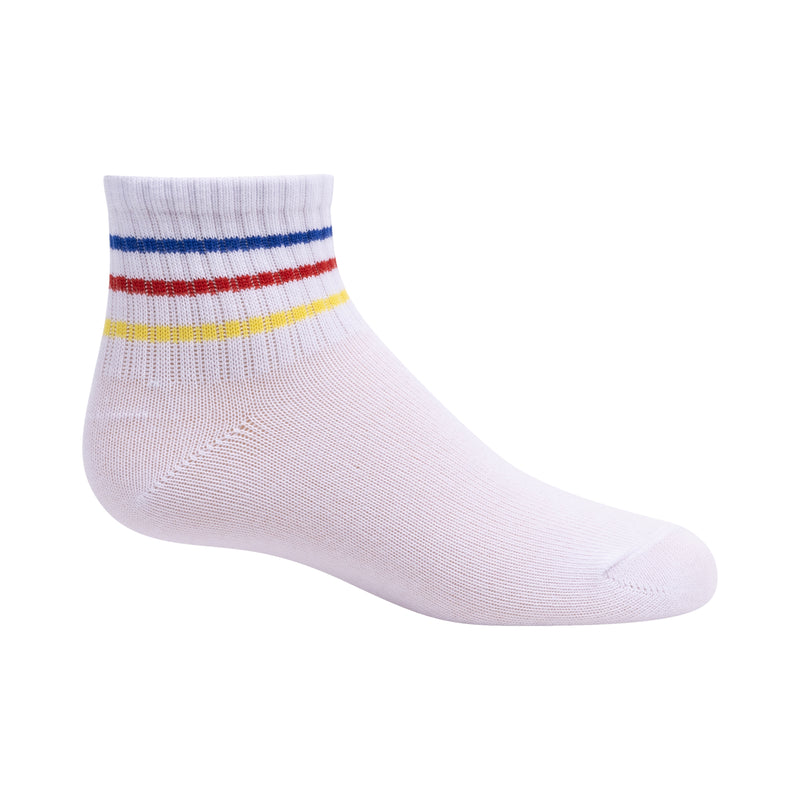 1266 ZUBII THIN COLORFUL STRIPES ANKLE SOCK