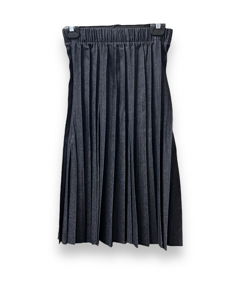 1718R SOPHIA PLEATED DENIM SKIRT 25"