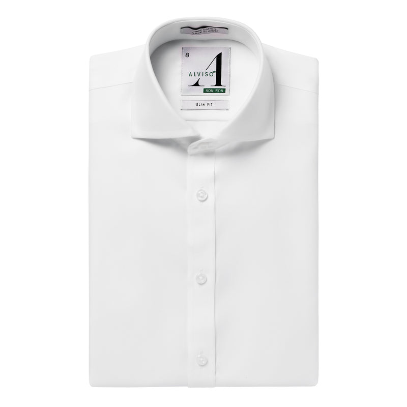 1N42 ALVISO COTTON NON IRON SLIM SHIRT