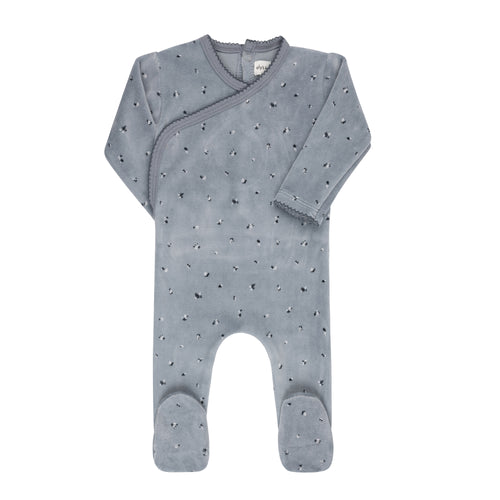 ELYS & CO VELOUR CLUSTER LEAF FOOTIE