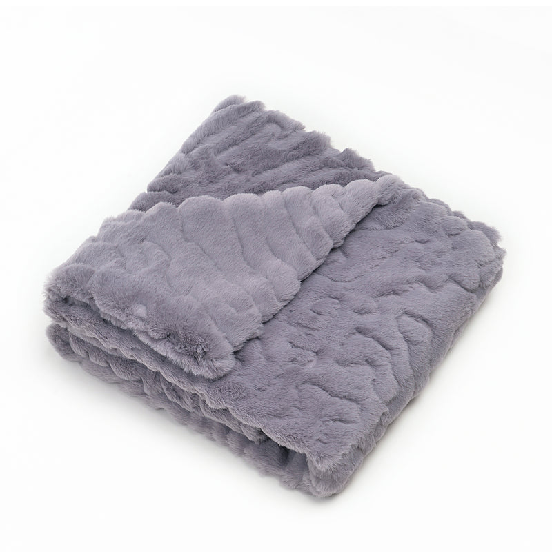 CUDDLE COOKIE ULTRA SOFT SOLID FUR BLANKET