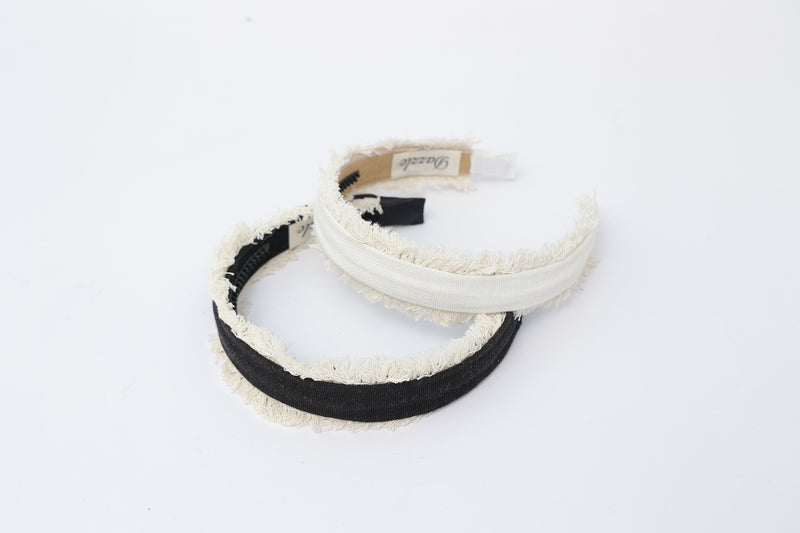 527H DAZZLE FLAT HEADBAND W FRINGE