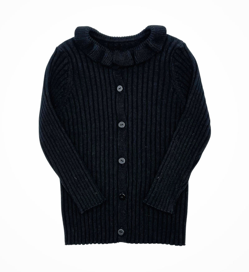 Space Gray Boys Cable Knit Sweater - WB3CY2197
