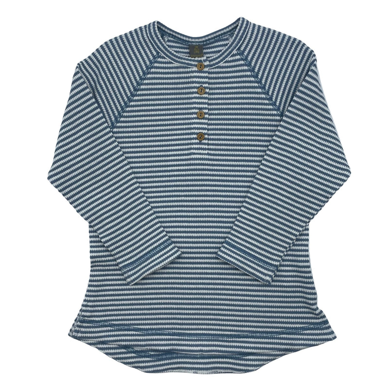 8402 SICCININO HENLEY STRIPE T-SHIRT