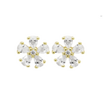 8EPS257 DLUX GP SS SB FLOWER EARRINGS