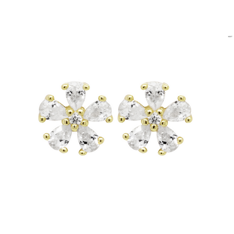 8EPS257 DLUX GP SS SB FLOWER EARRINGS