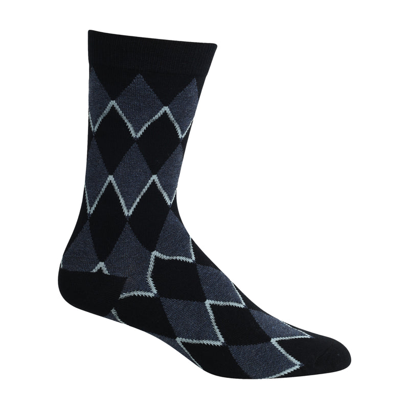 990 ZUBII MENS DIAMOND PRINT SOCK