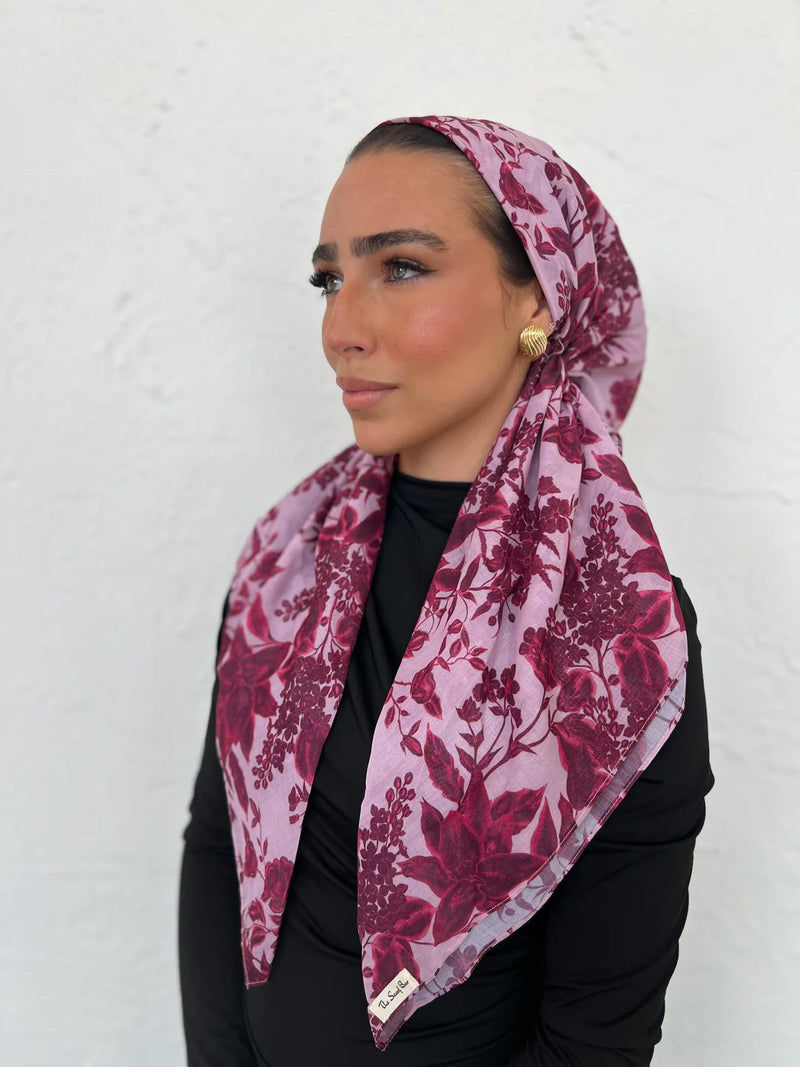 SCARF BAR CLASSIC PRETIED HEAD SCARF W VELVET GRIP