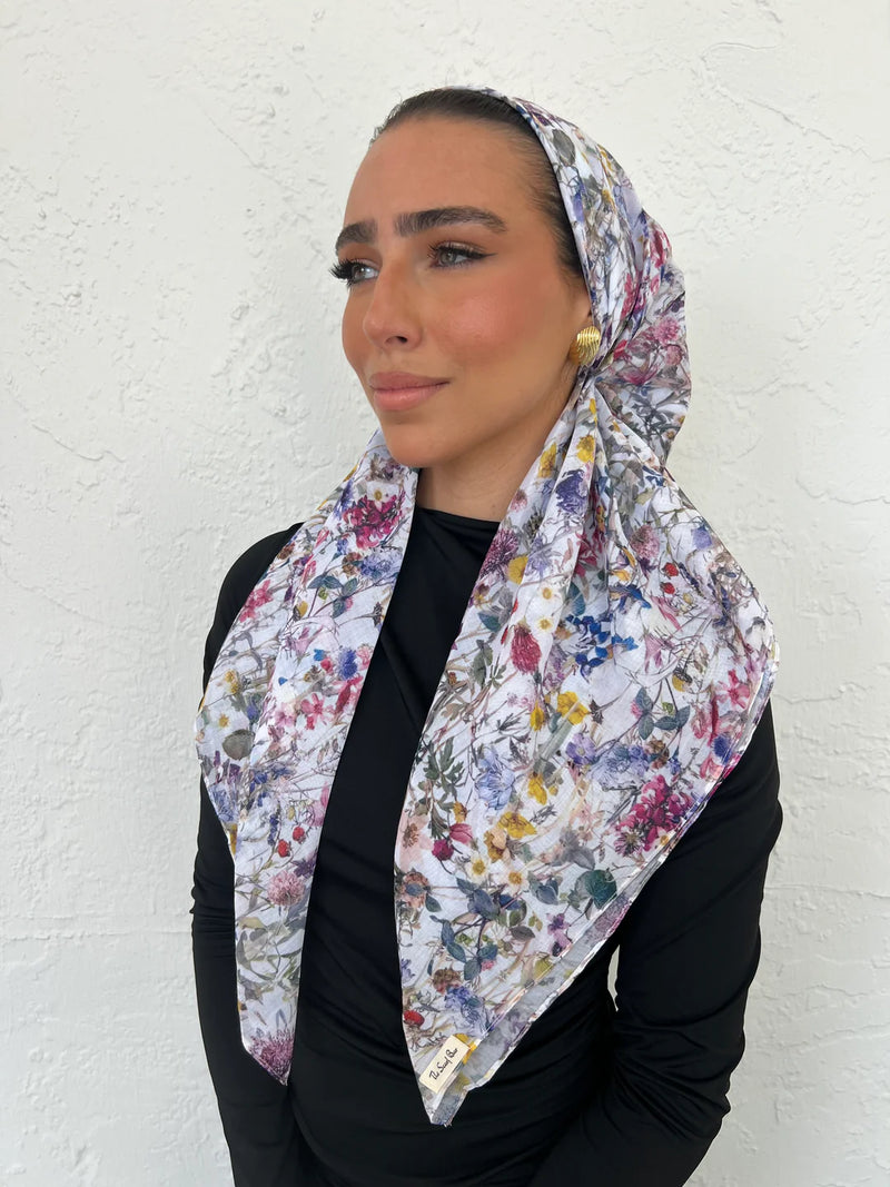 SCARF BAR CLASSIC PRETIED HEAD SCARF W VELVET GRIP