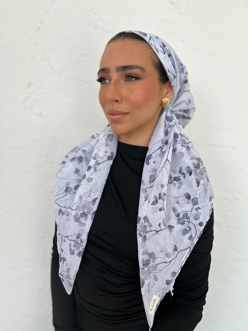 SCARF BAR CLASSIC PRETIED HEAD SCARF W VELVET GRIP