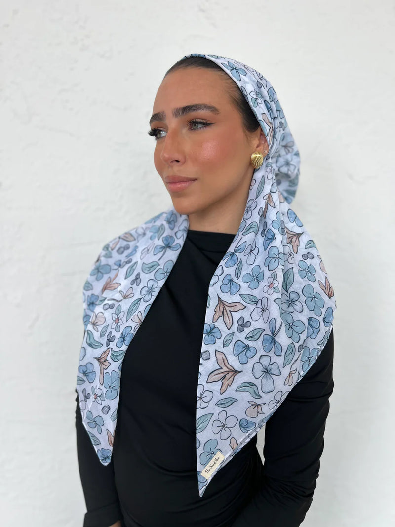 SCARF BAR CLASSIC PRETIED HEAD SCARF W VELVET GRIP