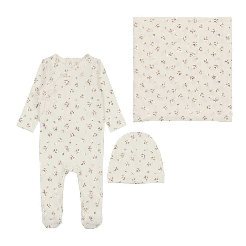 LILETTE DAINTY FLORAL FOOTIE 3PC SET