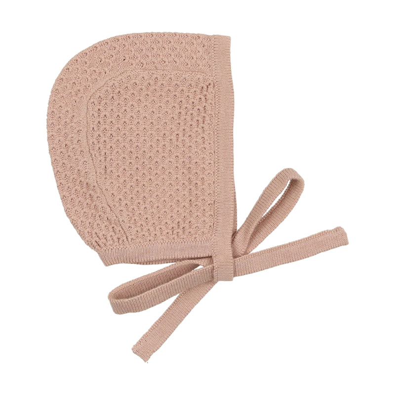 KPF LILETTE KNIT WRAP POINTELLE FOOTIE + BONNET