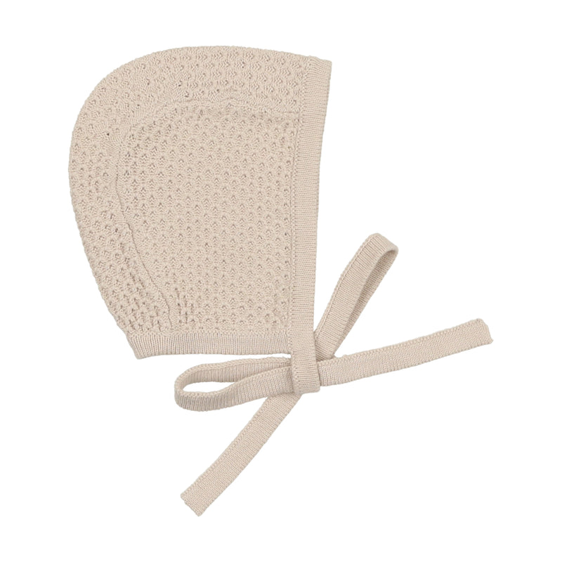 KPF LILETTE KNIT WRAP POINTELLE FOOTIE + BONNET