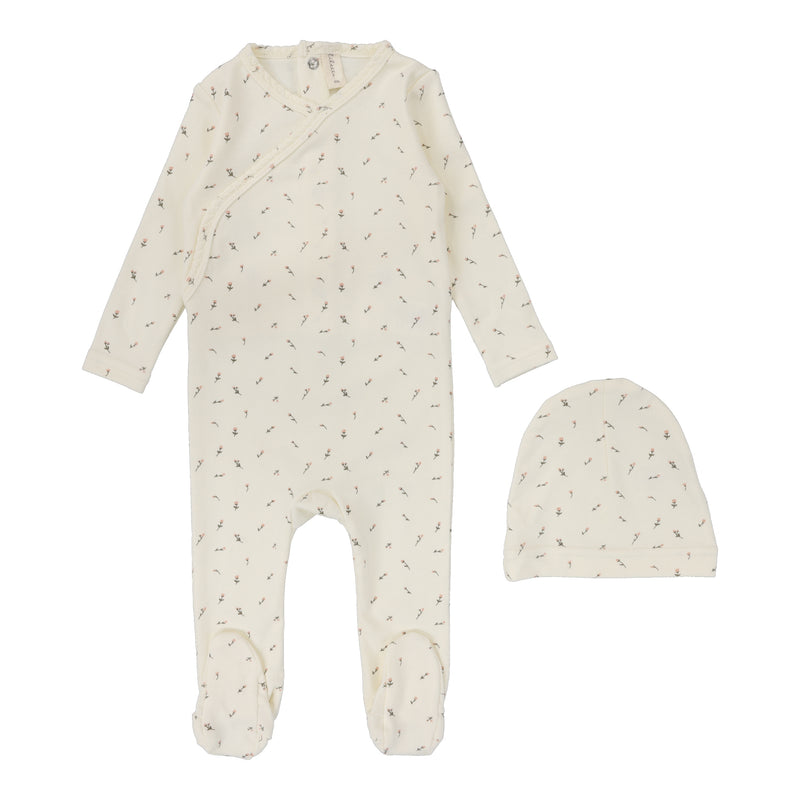 LILETTE PRINTED WRAPOVER FOOTIE 3PC SET