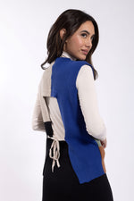 MC5611 MAPLE & CLIFF COLORBLOCK TIE BACK VEST