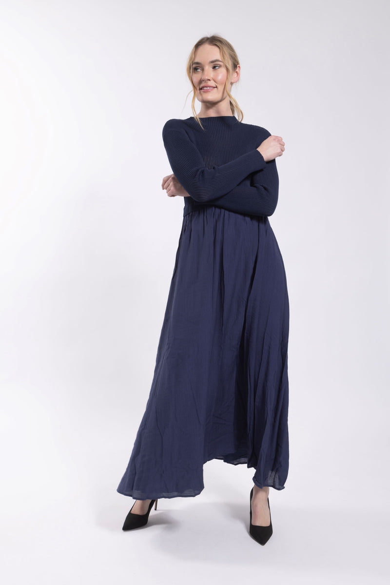 MC5632 MAPLE & CLIFF KNIT TOP MAXI DRESS