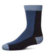 MK-188 MEMOI COLOR BLOCK BOYS DRESS SOCK