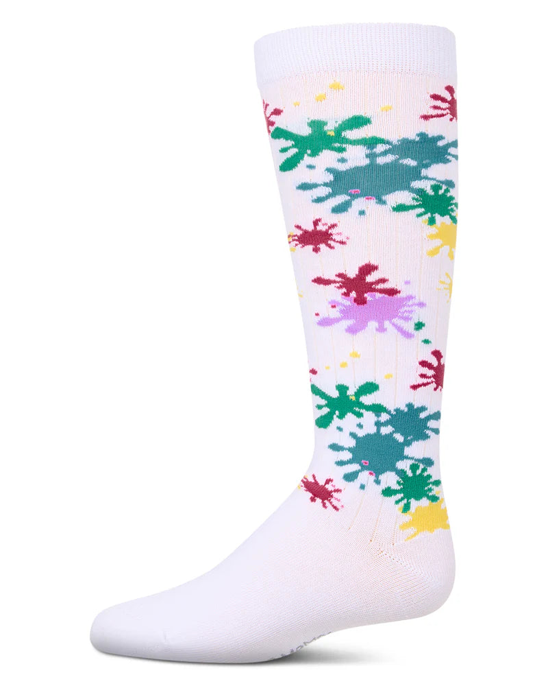 MKF-7171 MEMOI SPLATTER PAINT KNEE HIGH