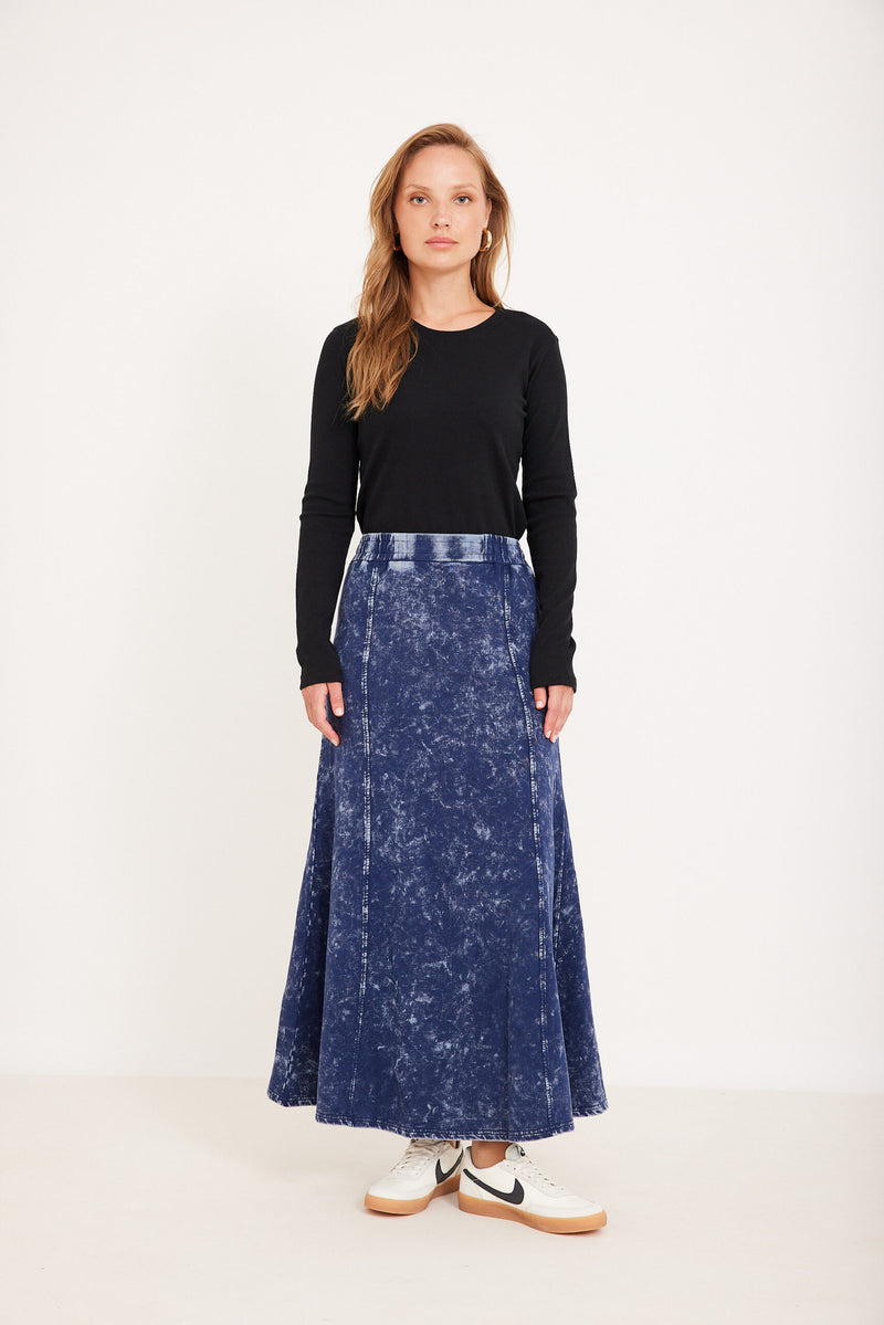 SV24755 VALOUR DENIM LONG SKIRT