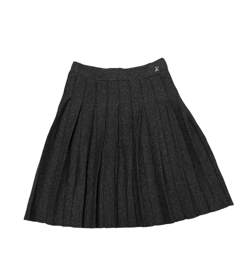 3110 KIDSBASIC KNIT PLEATED SKIRT