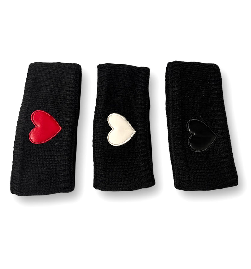 DACEE HW32A LEATHER HEART EARWARMER