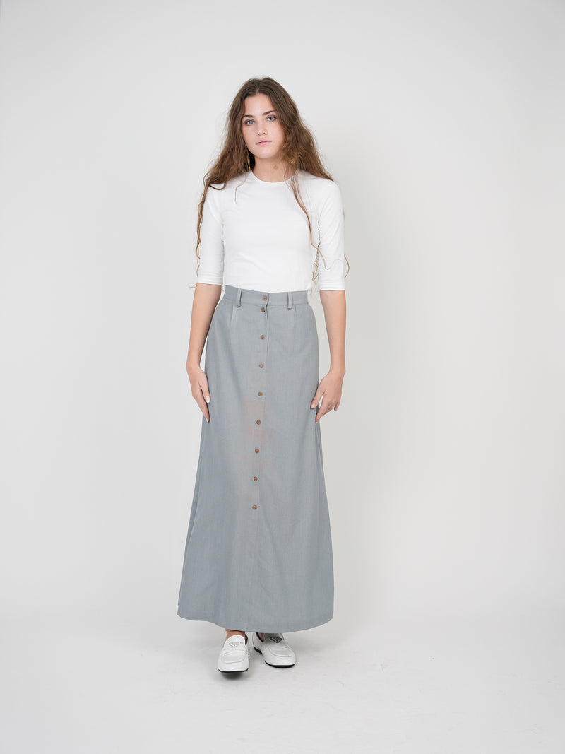 SPADES SNAP FRONT MAXI  ALINE SKIRT SB3CM8385SL