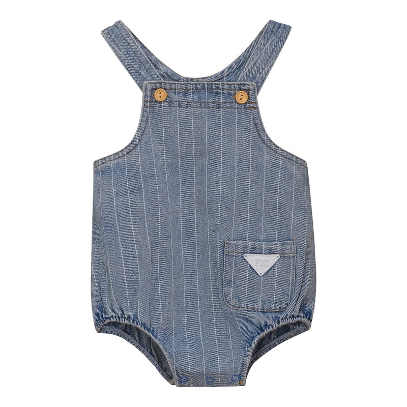 SB5CP7133O FYI STRIPE OVERALL BUBLLE ROMPER