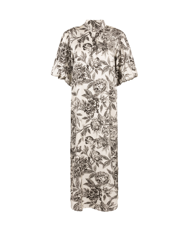 W-17470 THE COLLECTIVE OVERSIZE FLOWER MAXI DRESS