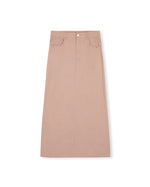 W-19828 STORY DENIM STRAIGHT MAXI SKIRT