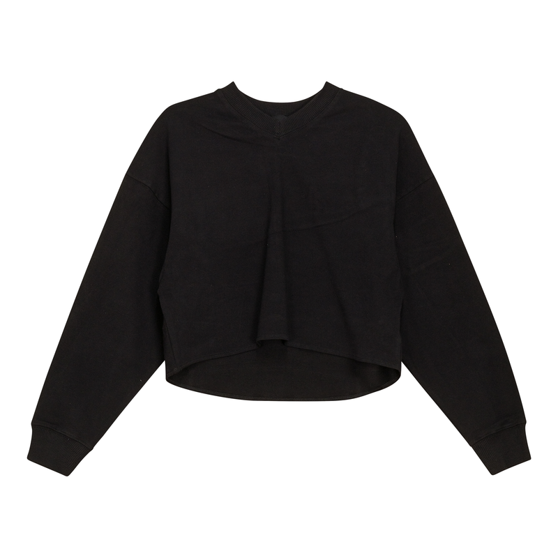 WB4CM1218T SPADES V-NECK CROP SWEATSHIRT