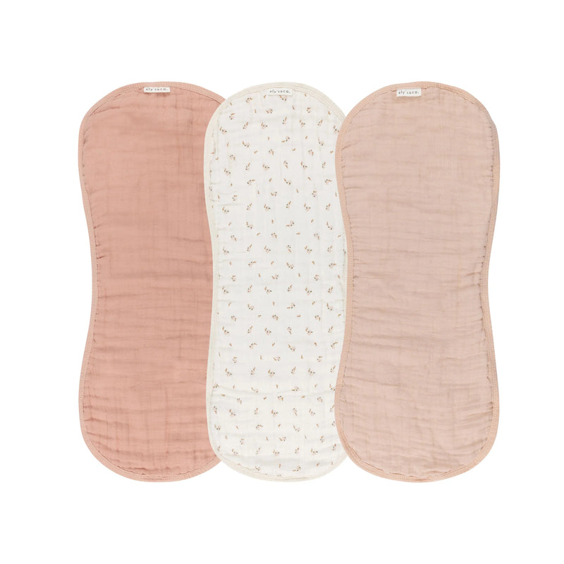 ELYS & CO 3PK MUSLIN BURP CLOTH