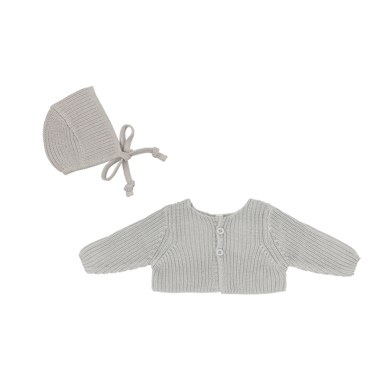 LILETTE CHUNKY KNIT SHRUG + BONNET