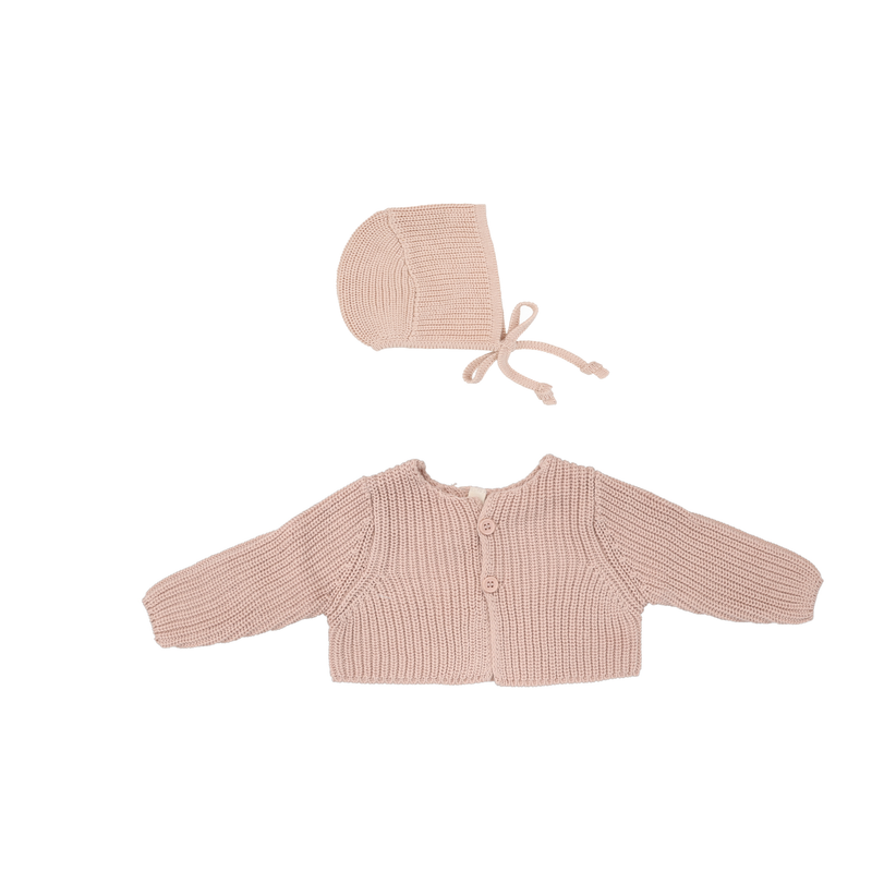 LILETTE CHUNKY KNIT SHRUG + BONNET