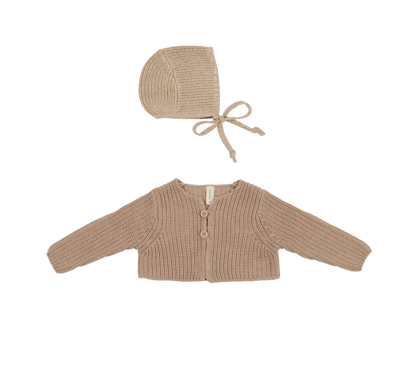 LILETTE CHUNKY KNIT SHRUG + BONNET