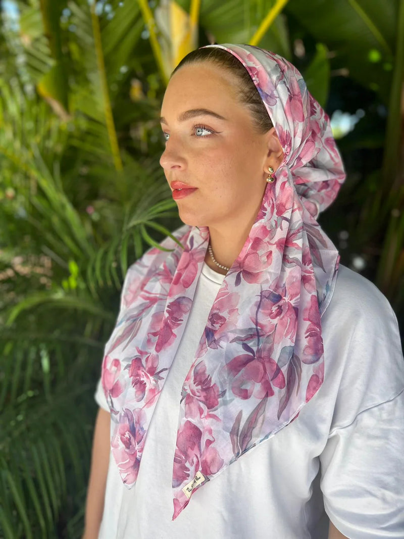 SCARF BAR SB CLASSIC PRETIED HEAD SCARF W VELVET GRIP