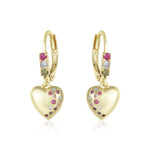 3EW4799 DLUX GP SRS CZ LEVER BACK EARRINGS