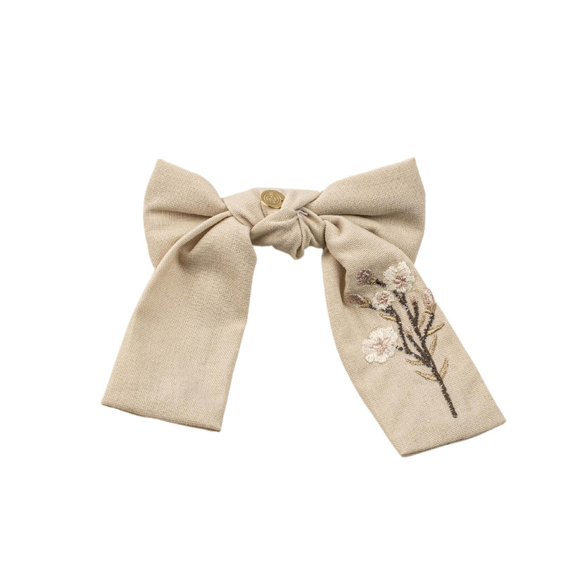 CP6625 CHERIE LARGE EMBROIDERED BOW