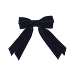 BANDEAU SOLID VELVET BOW CLIP