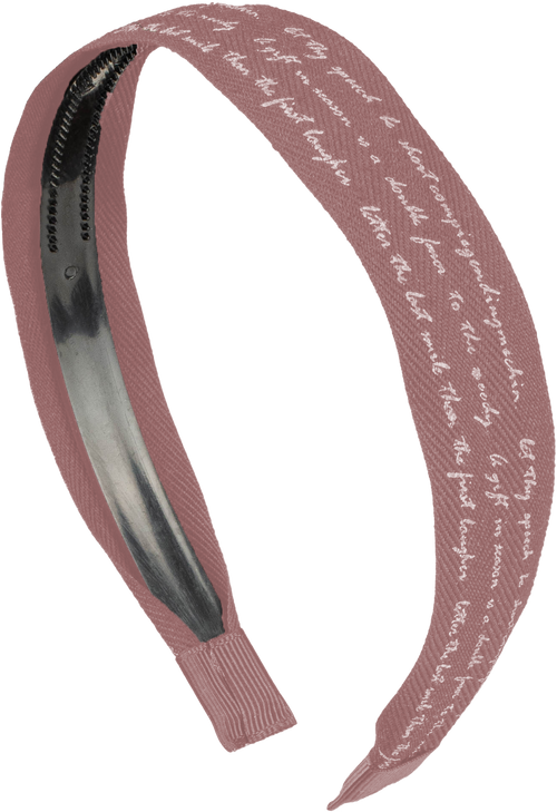 TS6506 CHERIE NEWSPAPER PRINT FLAT HEADBAND