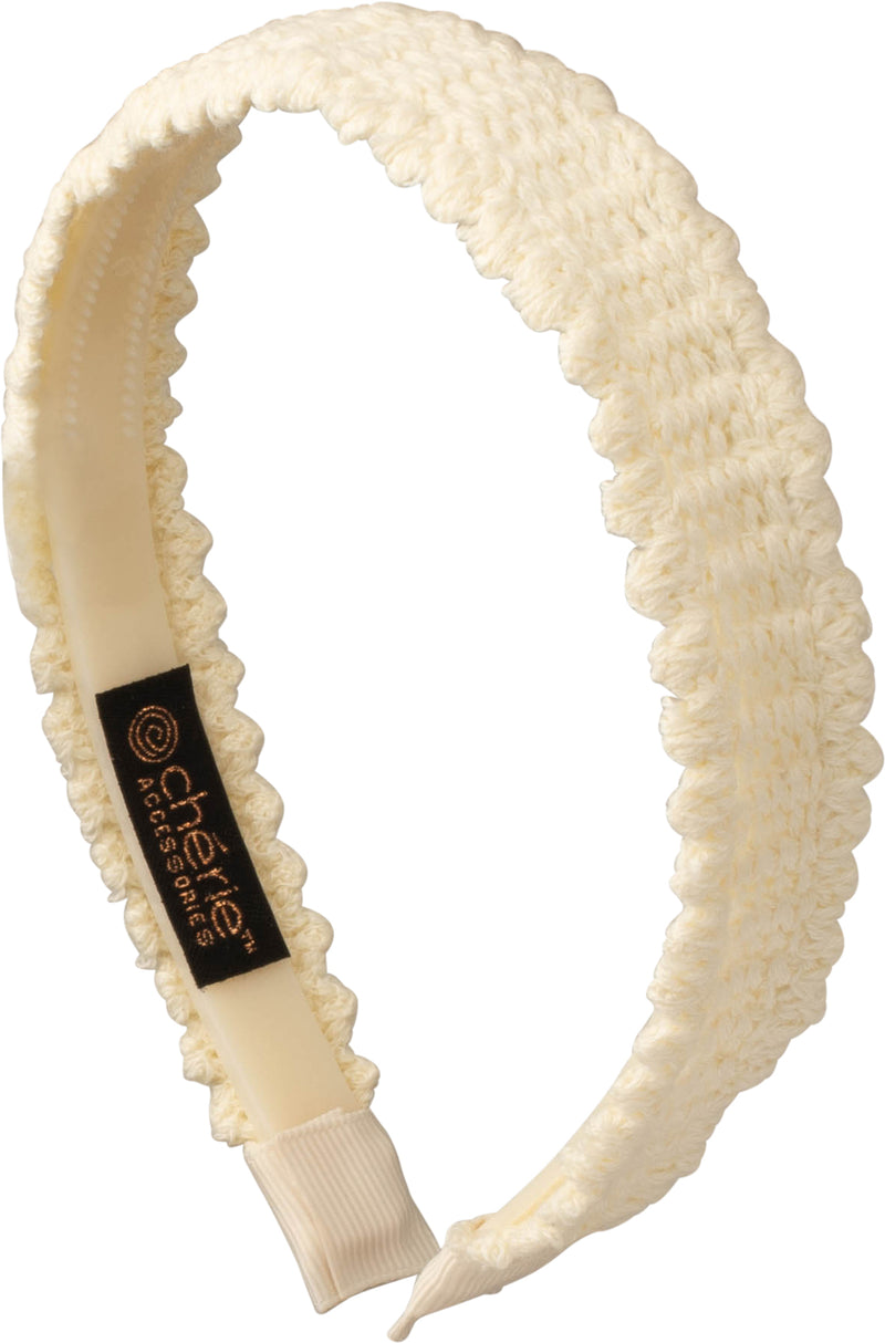 TS6512 NARROW CROCHET FLAT HEADBAND