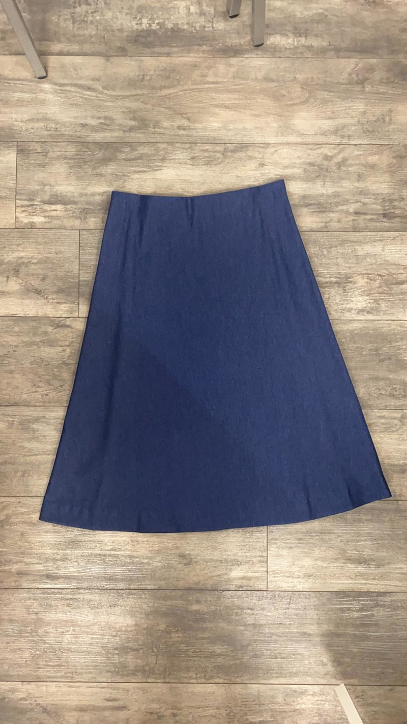 M704D REVERSE LADIES DENIM A-LINE SKIRT